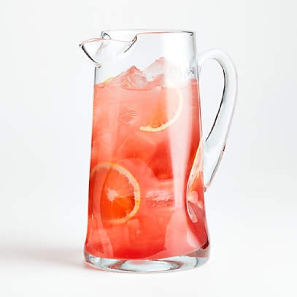 Crate&Barrel Other - Crate&Barrel Impressions Heavy Clear Glass Pitcher